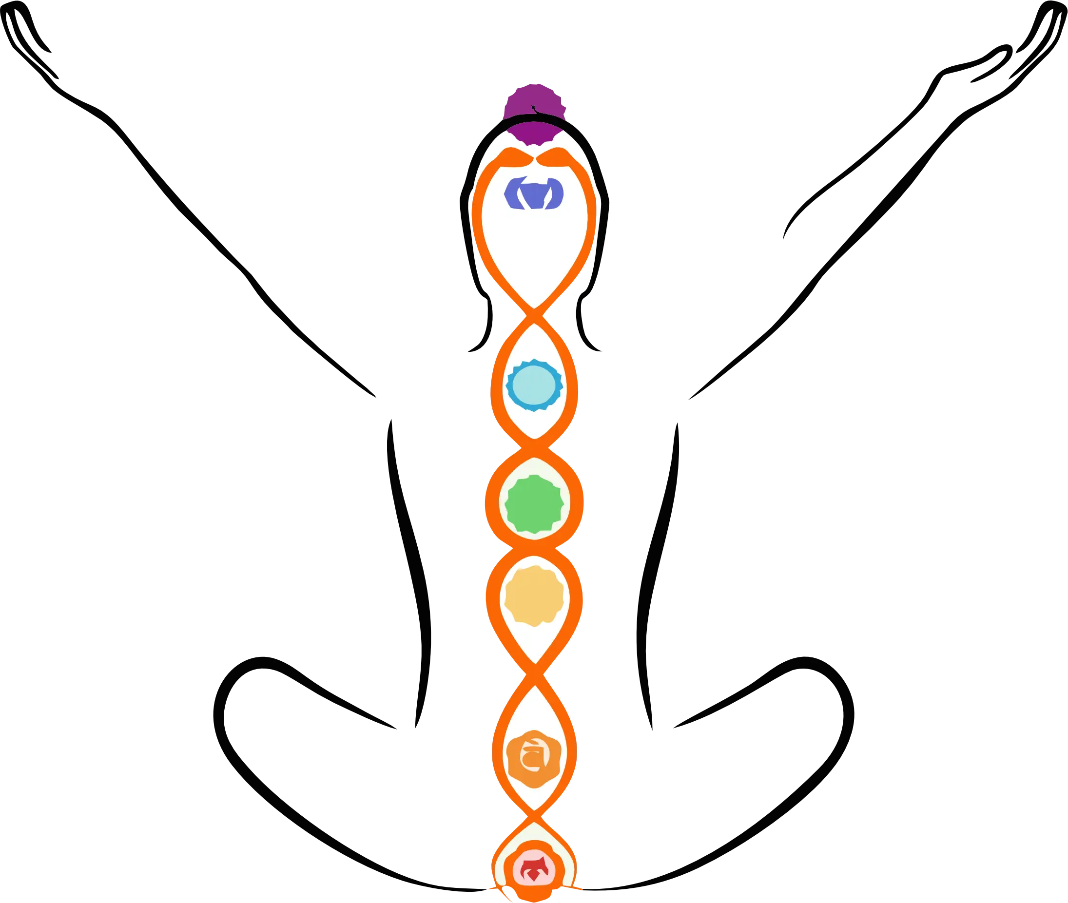 Image depicting chakra points
